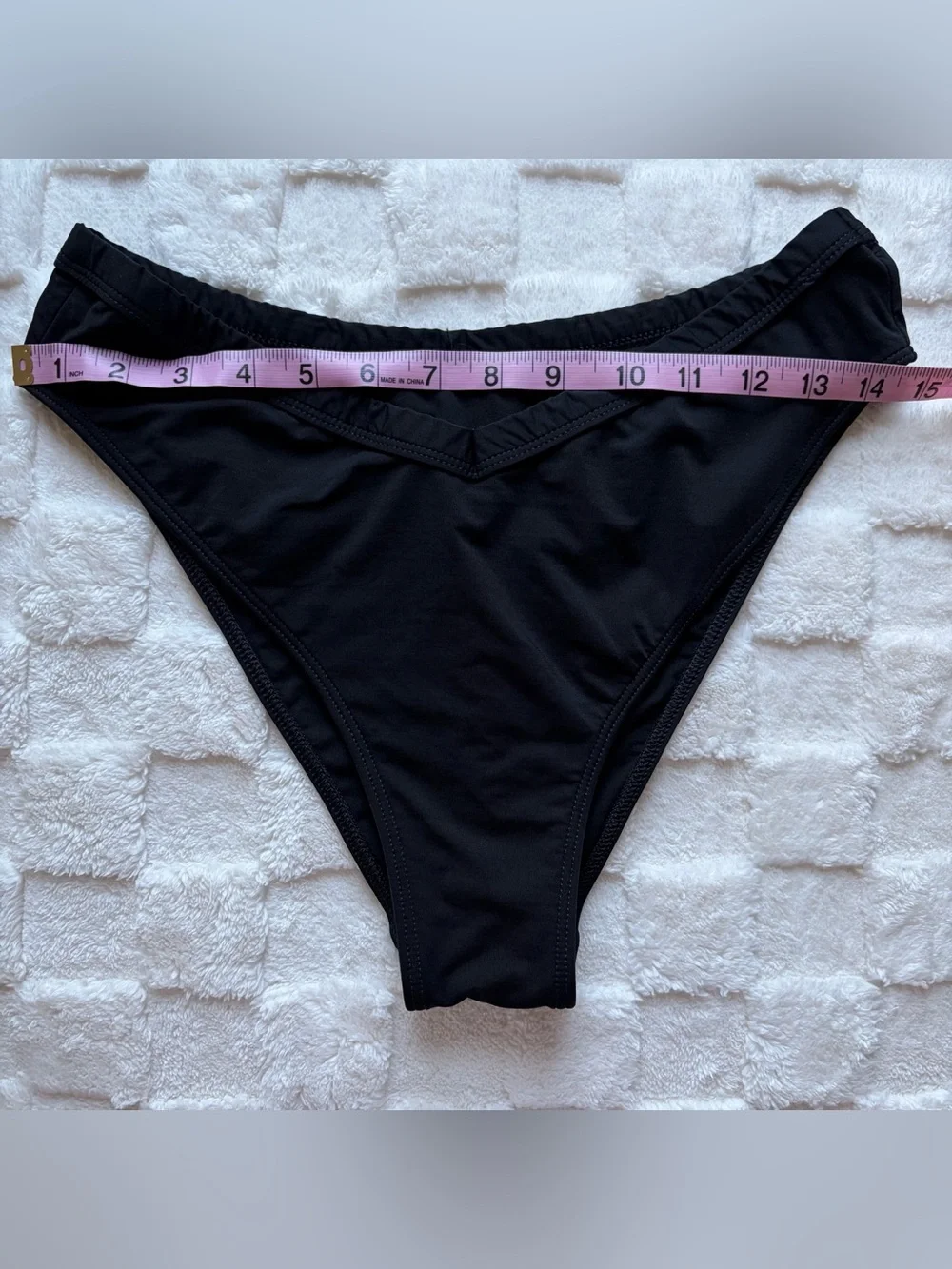 PINK Victoria's Secret Black V-Front Bikini Bottoms